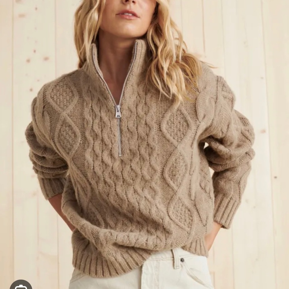 Jenni Kayne Cable Half Zip - size M